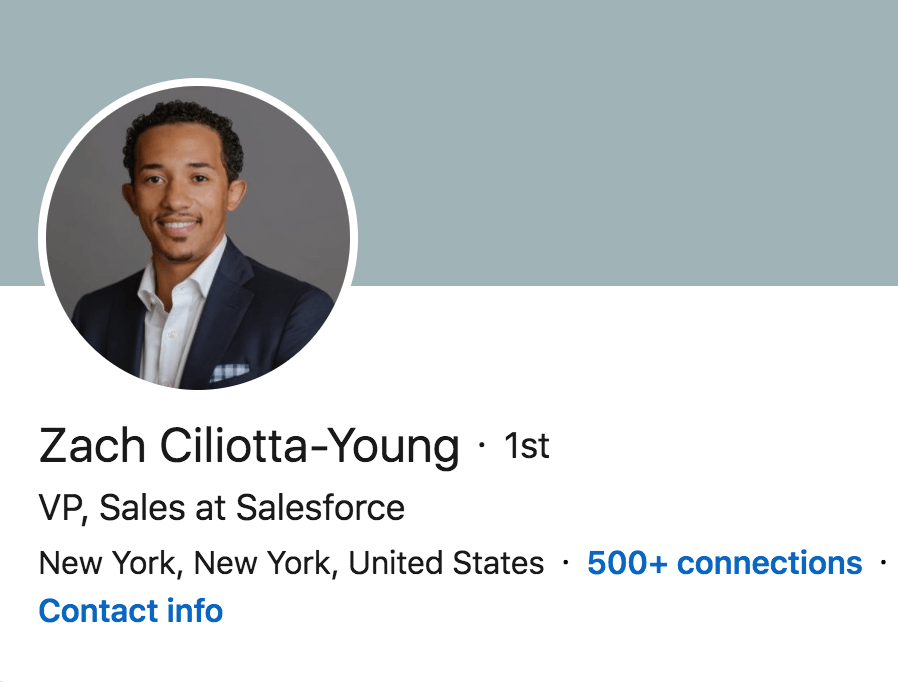 Zach Ciliotta-Young linkedin headshot example