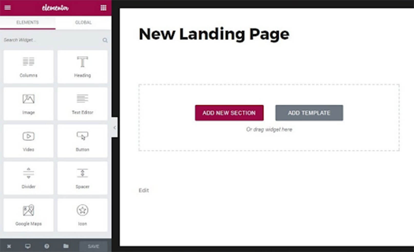 Landing Page Builder example