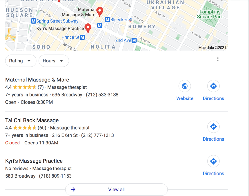 Sample Local SEO