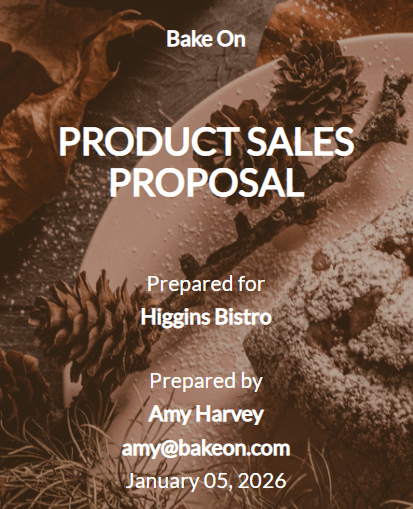 Product sales proposal example how to write a business proposal