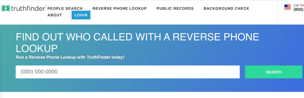 TruthFinder reverse phone lookup