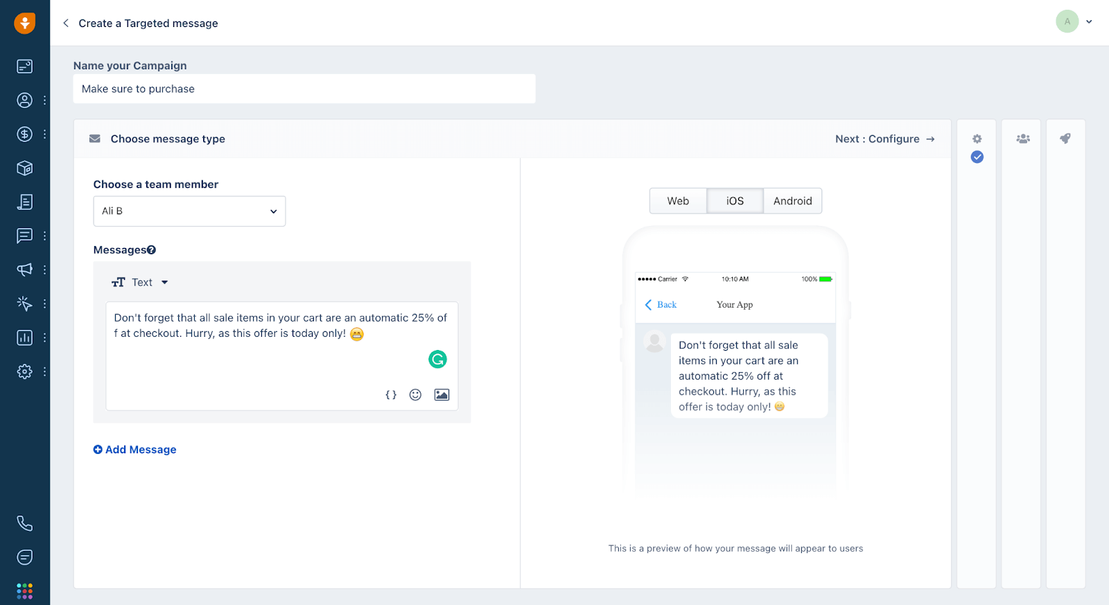 Freshsales - Chat & Messaging