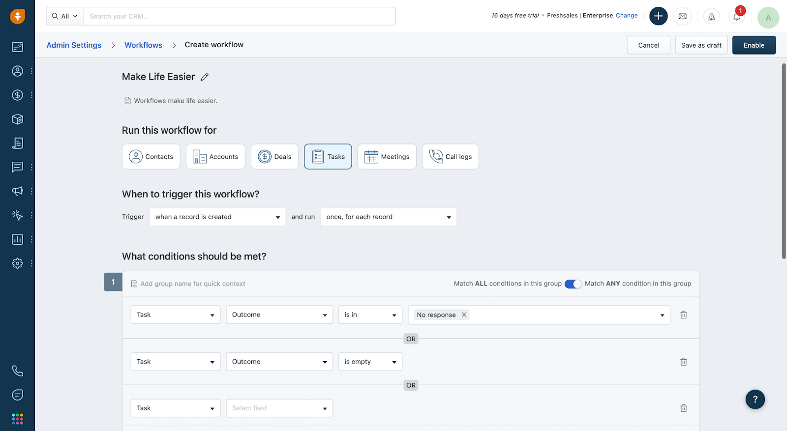 Freshsales - Workflow Automation