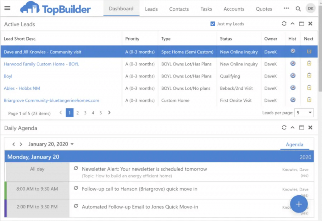 TopBuilder - Construction CRM Software