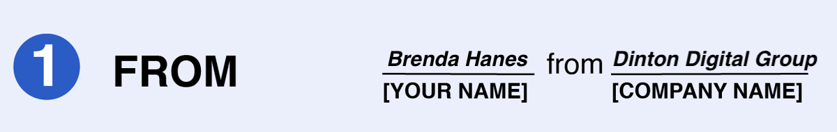how to write a cold email - cold email from line template example