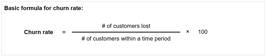 churn rate formula