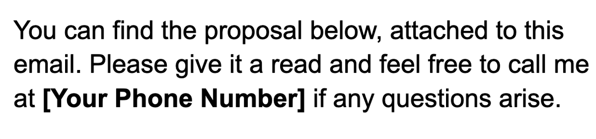 business proposal letter call-to-action template example