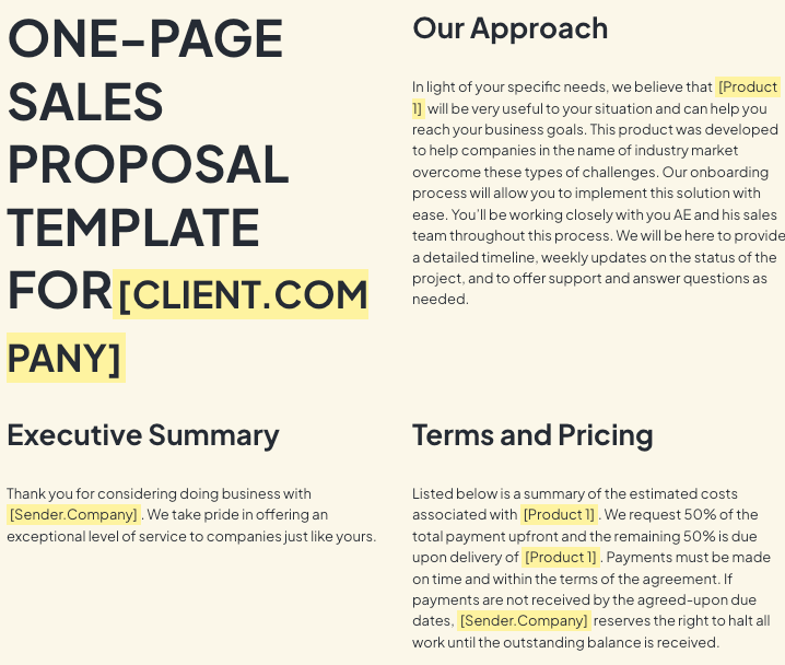 Sales funnel stages Example sales proposal template