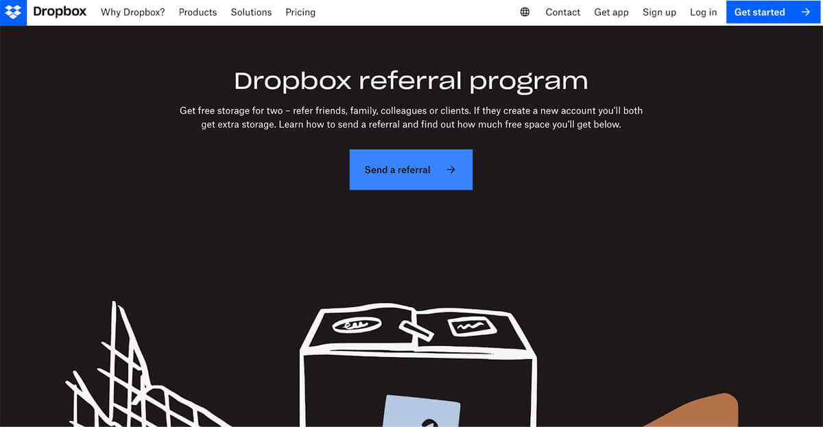 customer referral dropbox