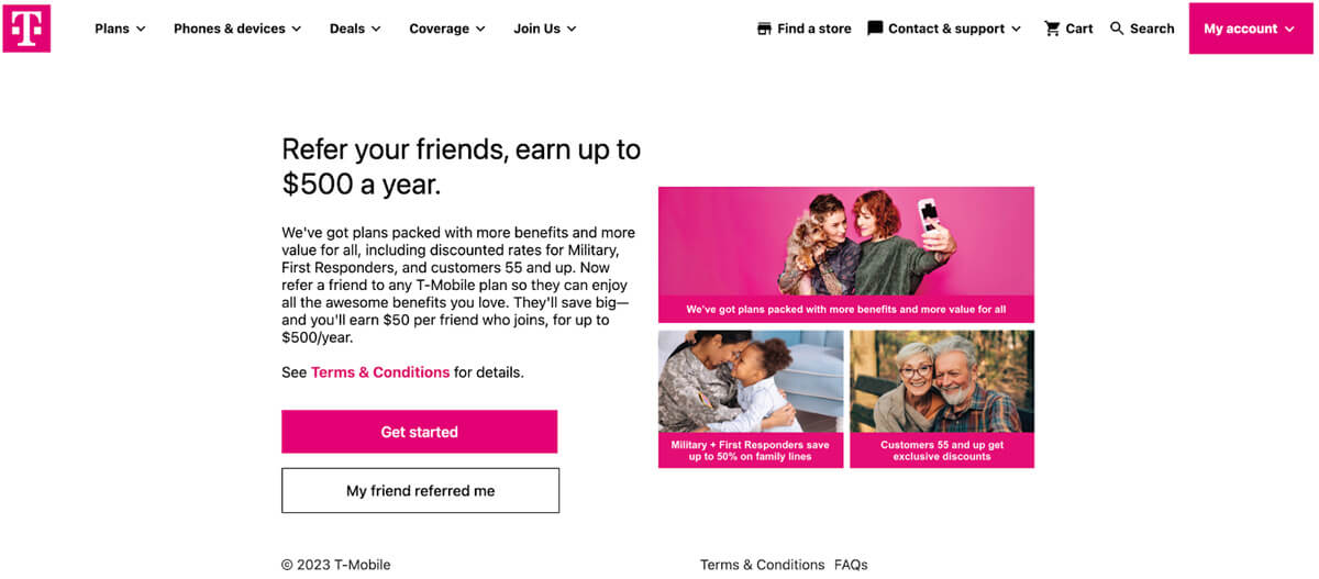 customer referral t-mobile