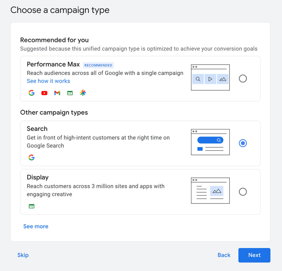 ppc lead generation google ads quiz campaign type question